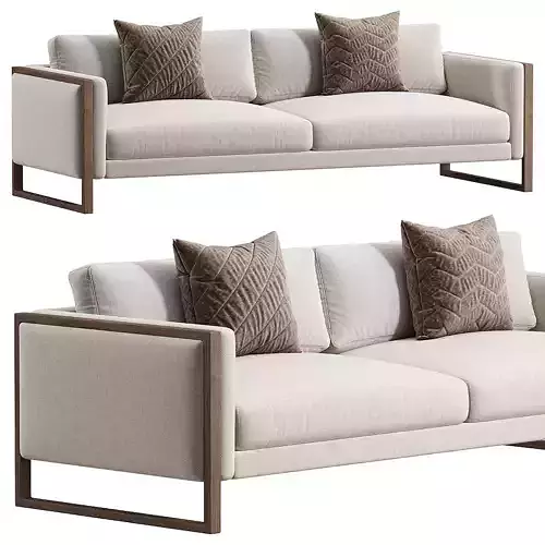 Otis Sofa Thames Cream 3D model