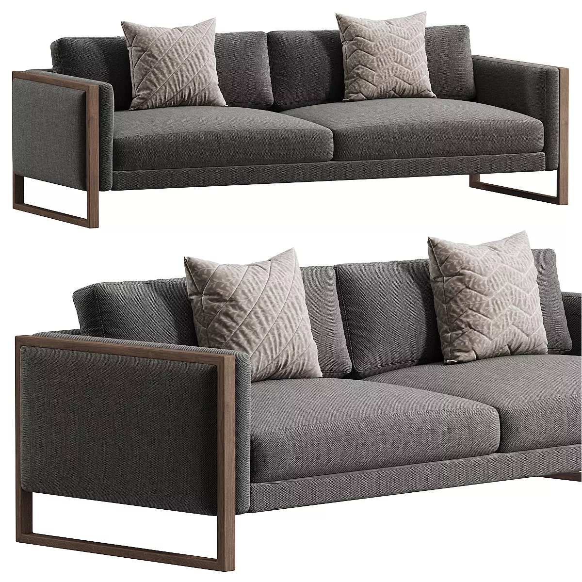 Otis Sofa Thames Cream 3D model