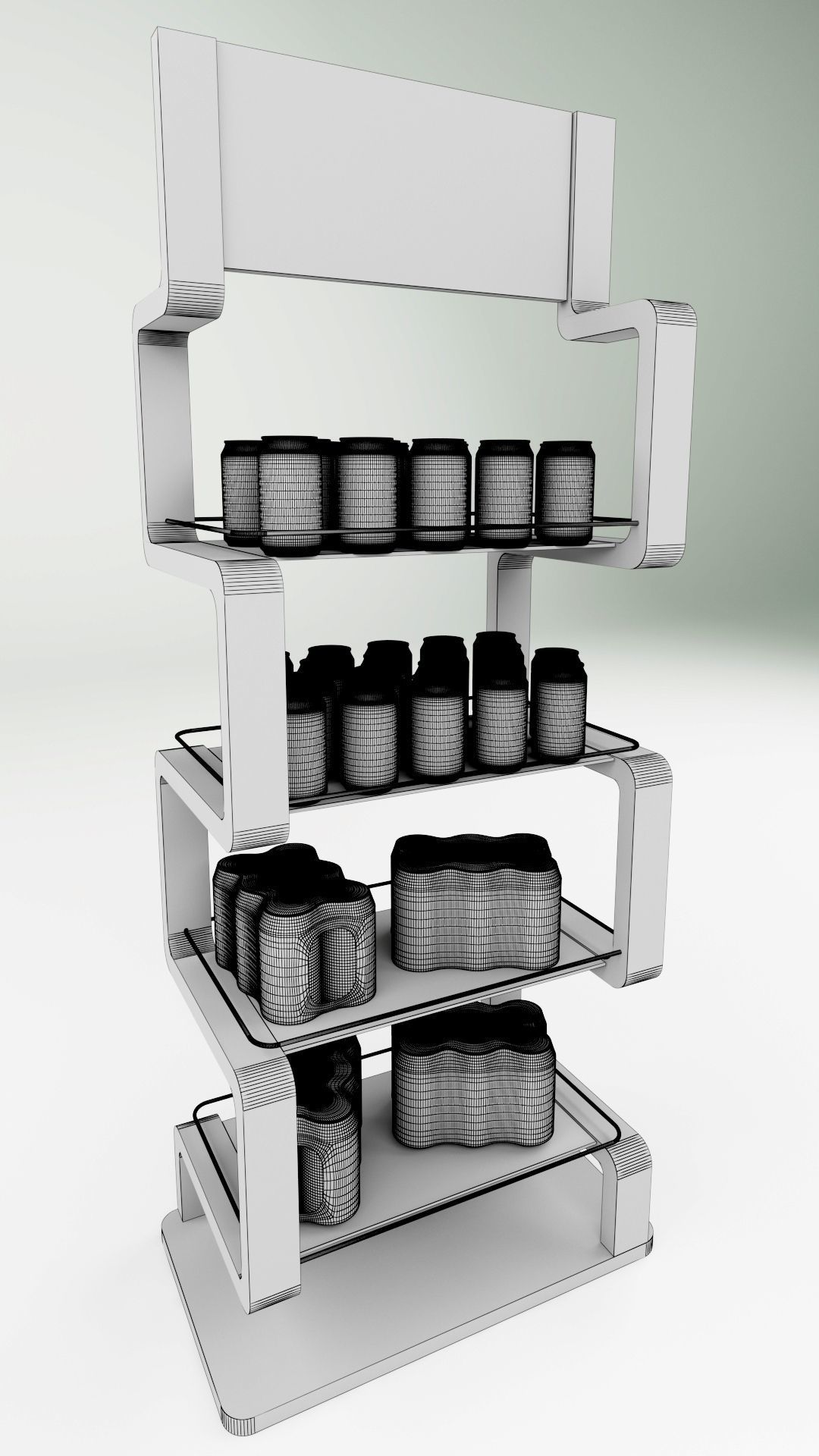 Shelves Display 3D model_6