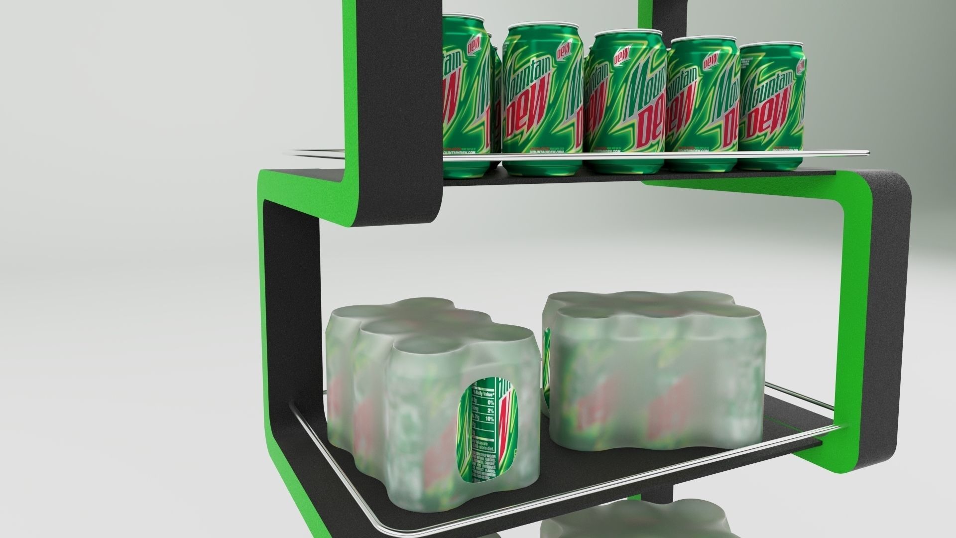 Shelves Display 3D model_1