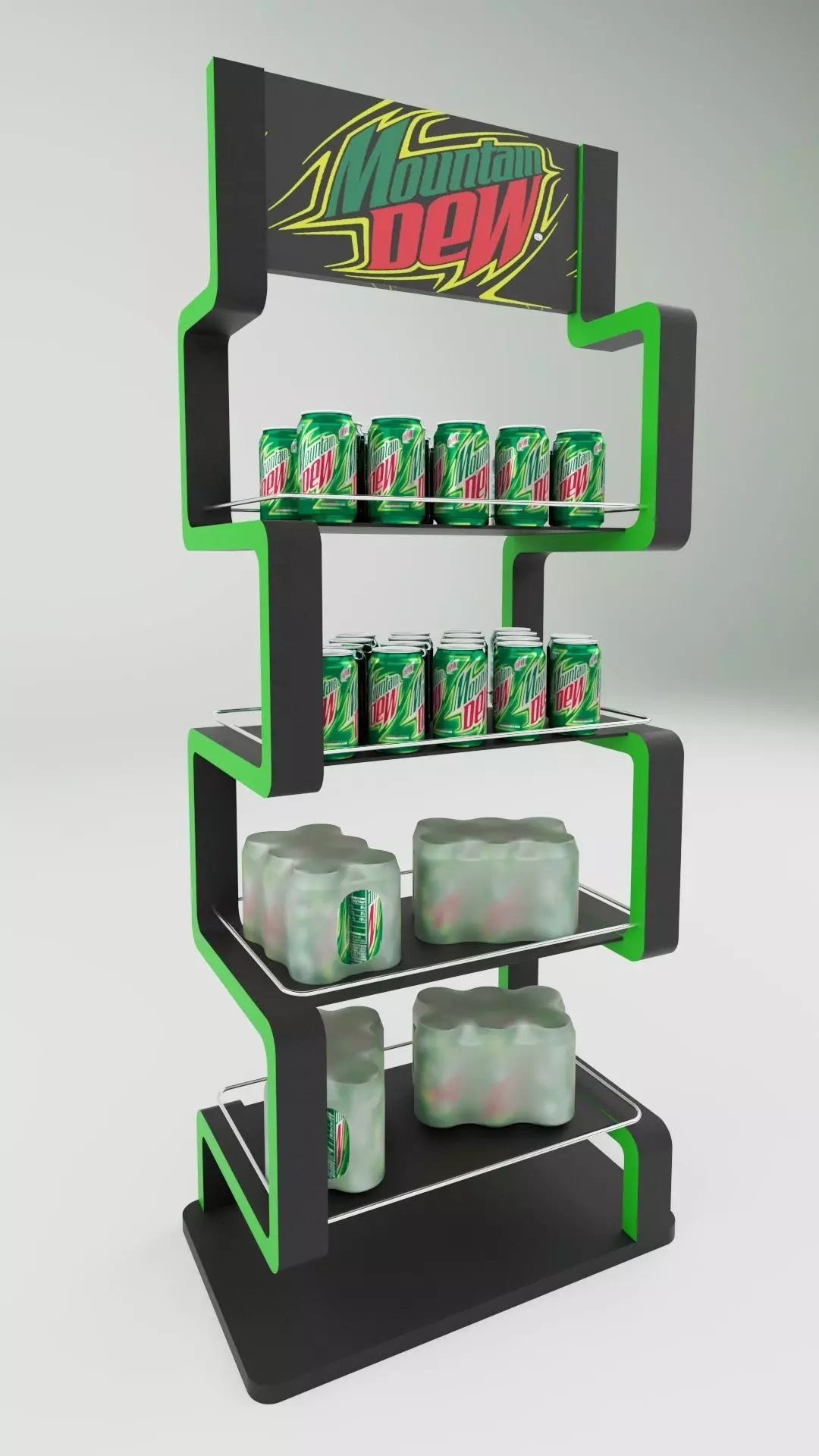 Shelves Display 3D model_0