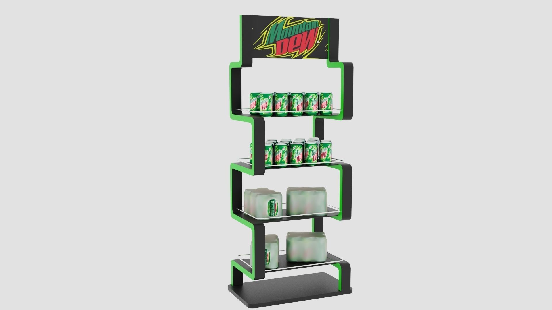Shelves Display 3D model_5