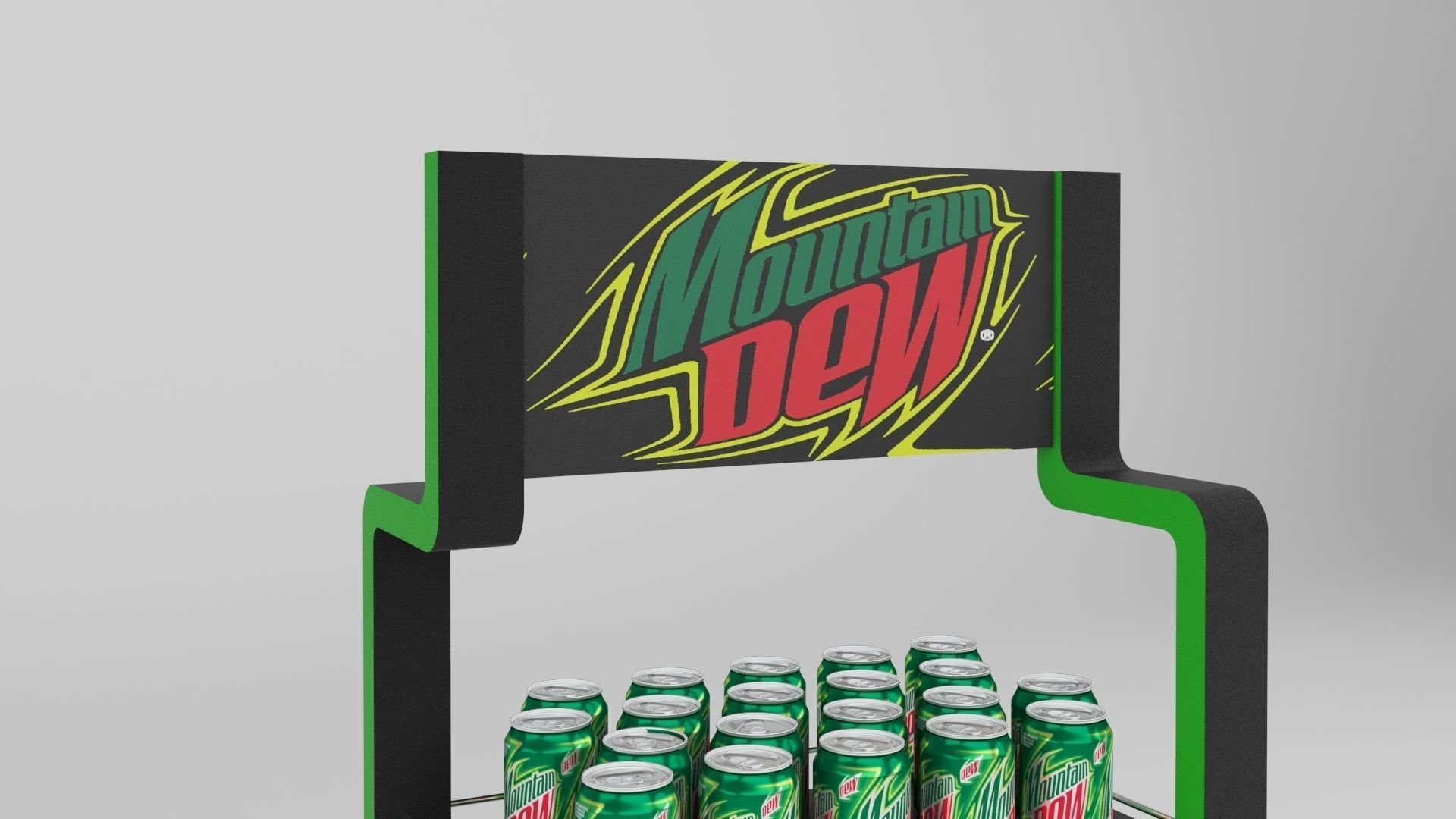 Shelves Display 3D model_2