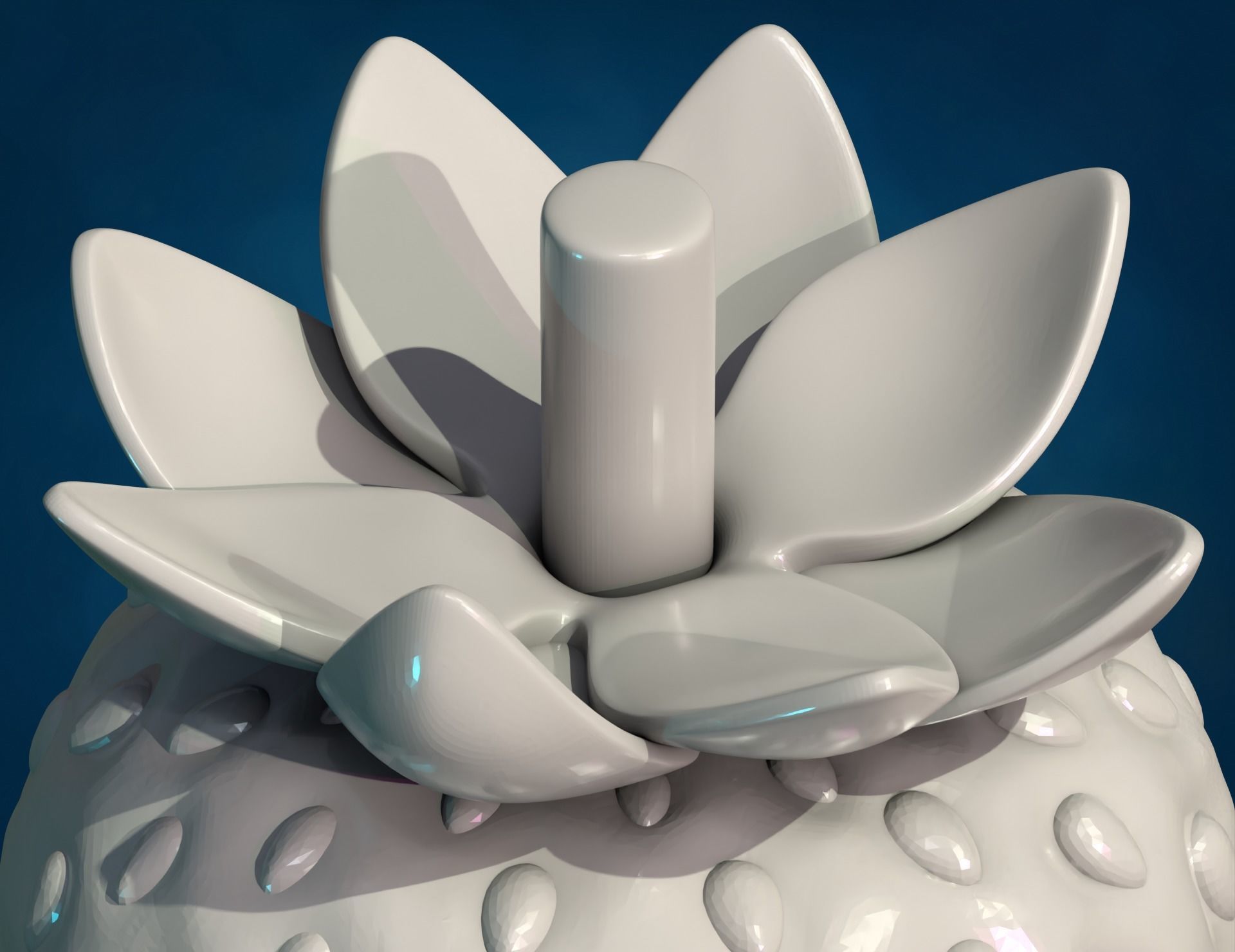 Strawberry 3D print model_7