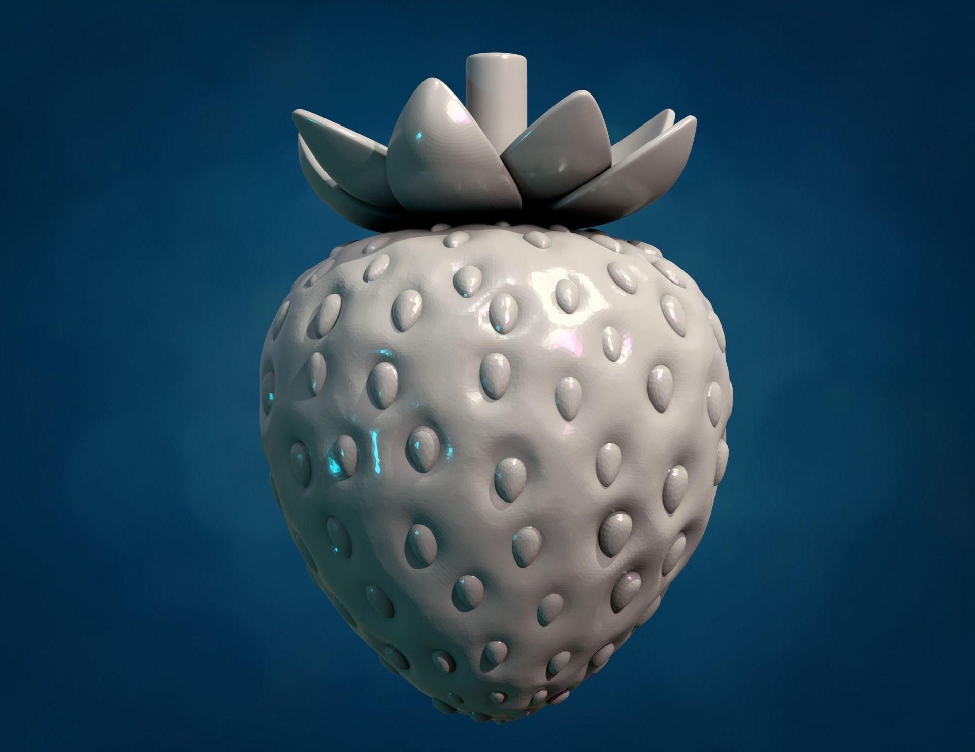 Strawberry 3D print model_6