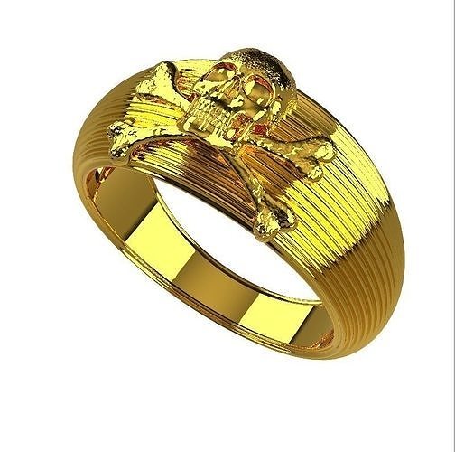 skull ring 3D model 3D print model