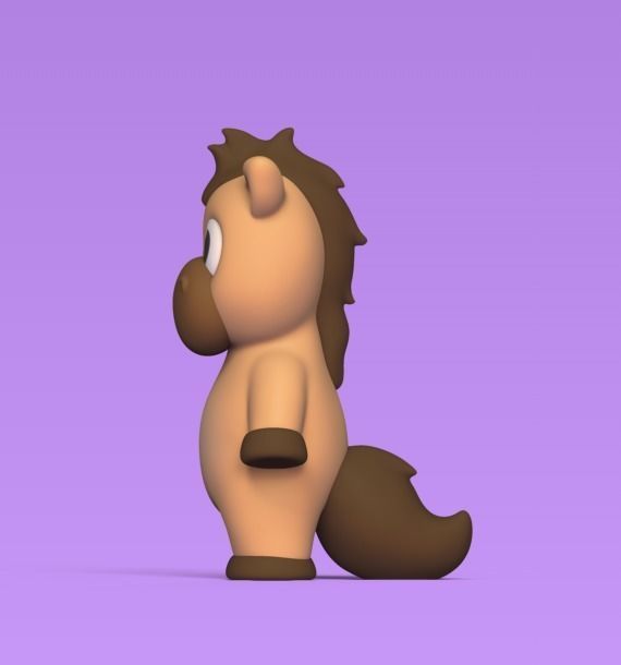 Standing Horse 3D print model_3