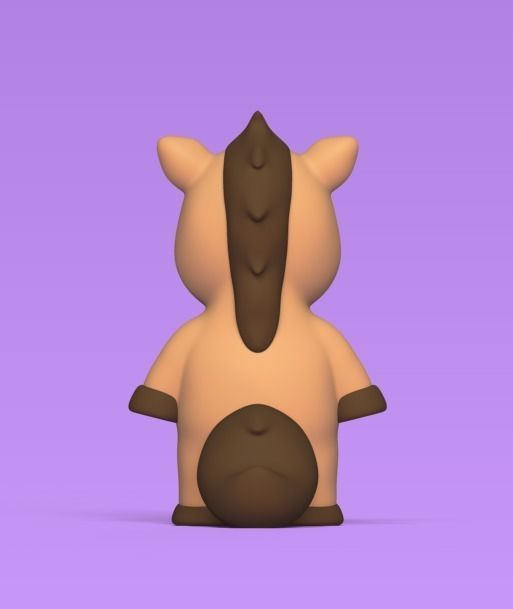 Standing Horse 3D print model_4
