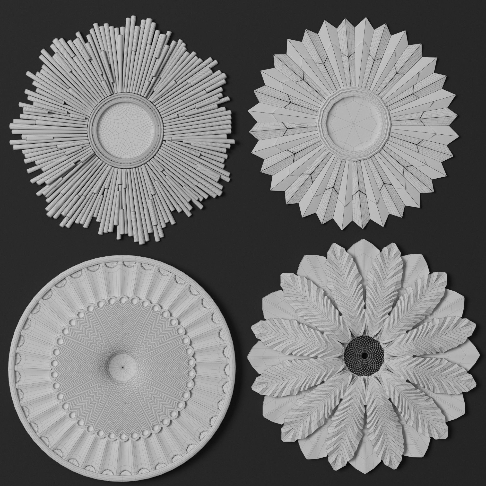 8 Ornament Circular 3Dmodel Brush alpha vol3 3D model_26