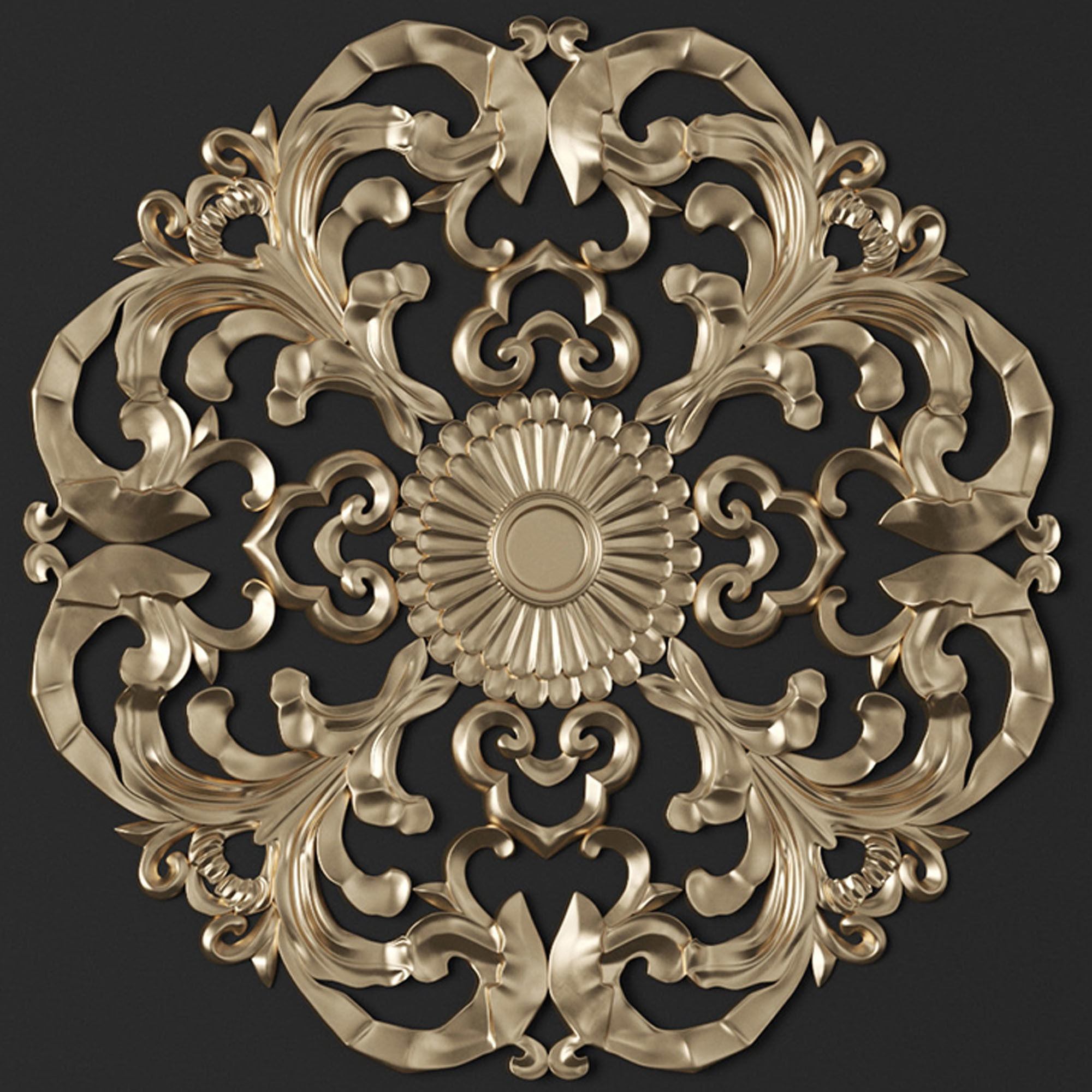 8 Ornament Circular 3Dmodel Brush alpha vol3 3D model_2