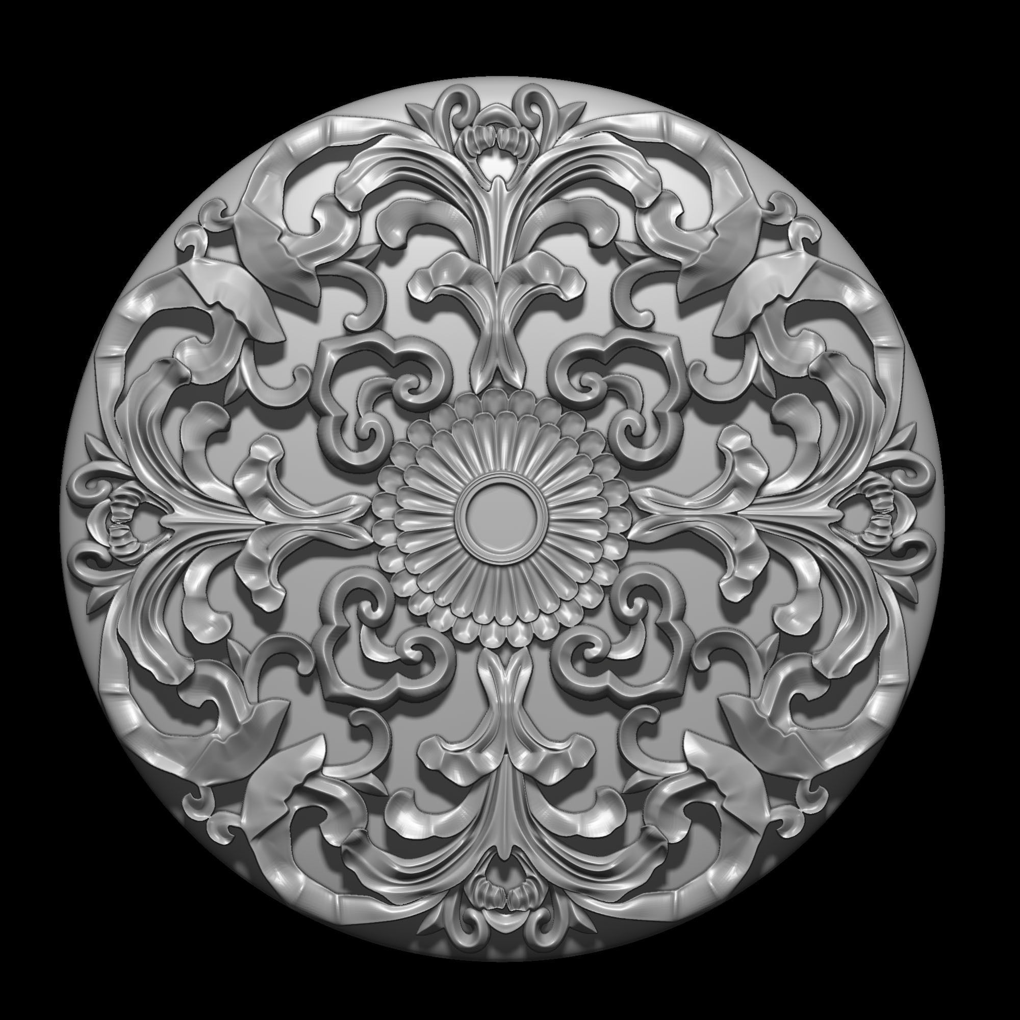 8 Ornament Circular 3Dmodel Brush alpha vol3 3D model_11