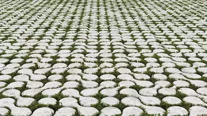 Circular Interlocked Grass Paver V2