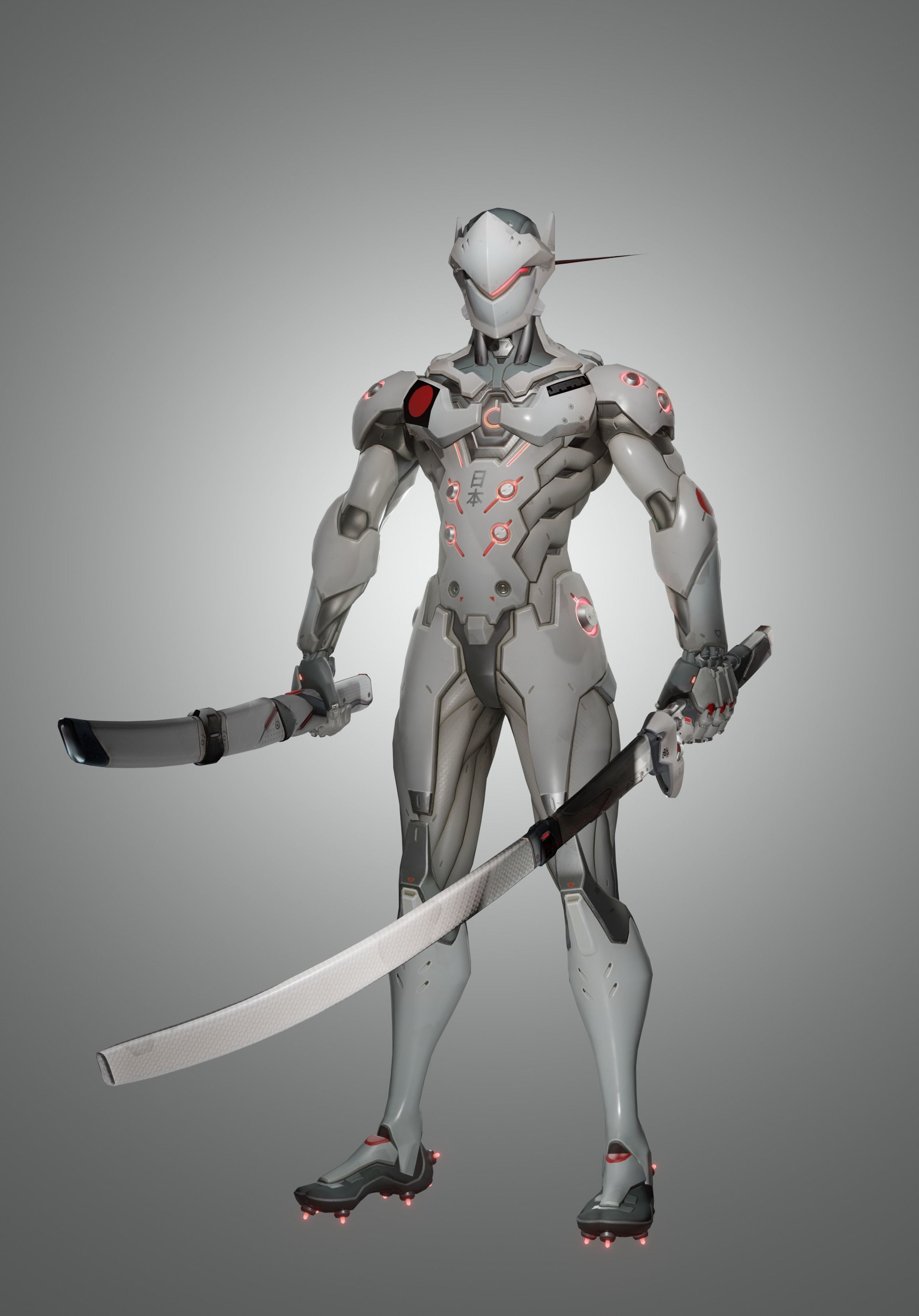 Nihon Genji 3D Overwatch Low-poly 3D model_4