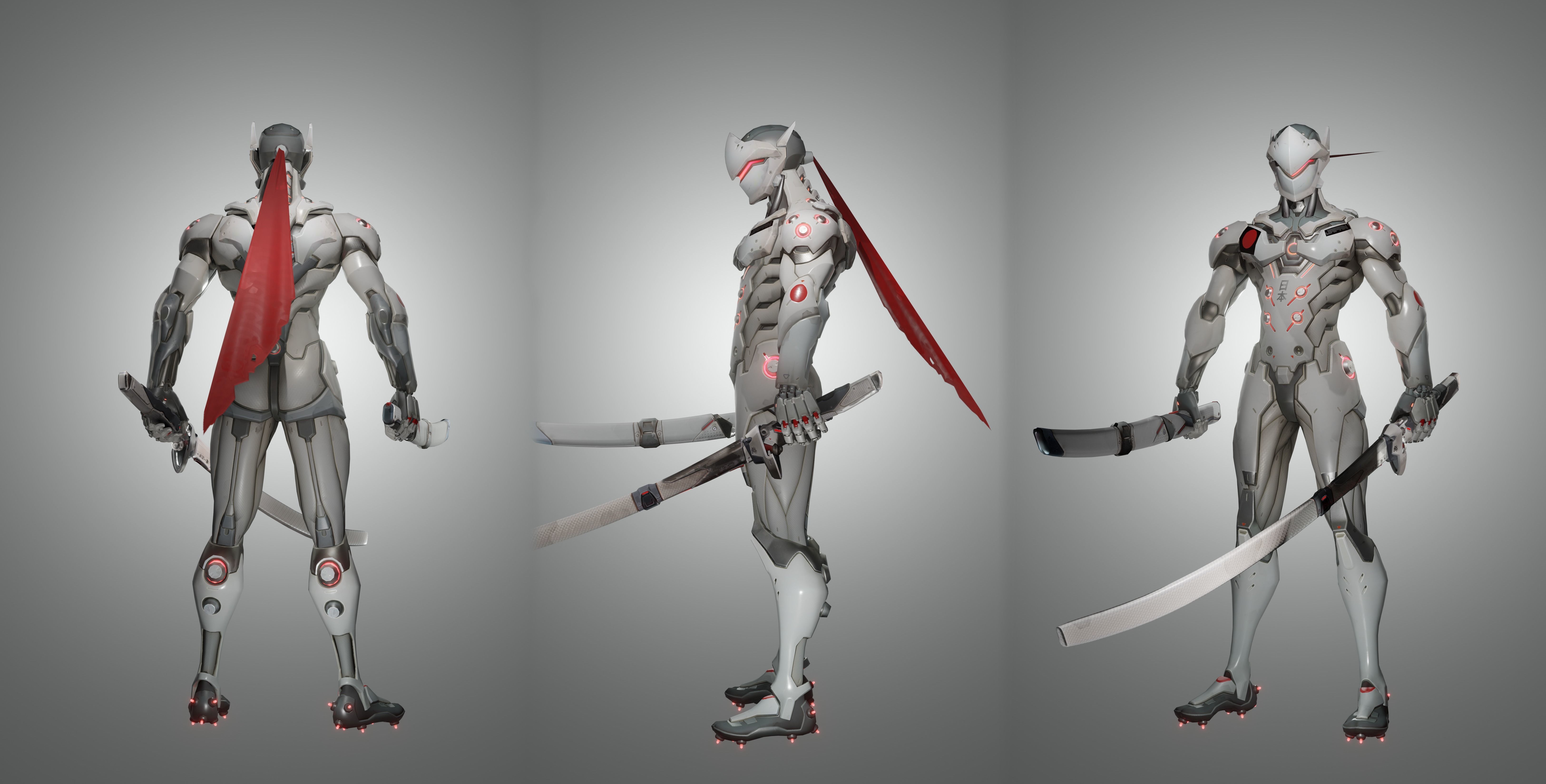 Nihon Genji 3D Overwatch Low-poly 3D model_3