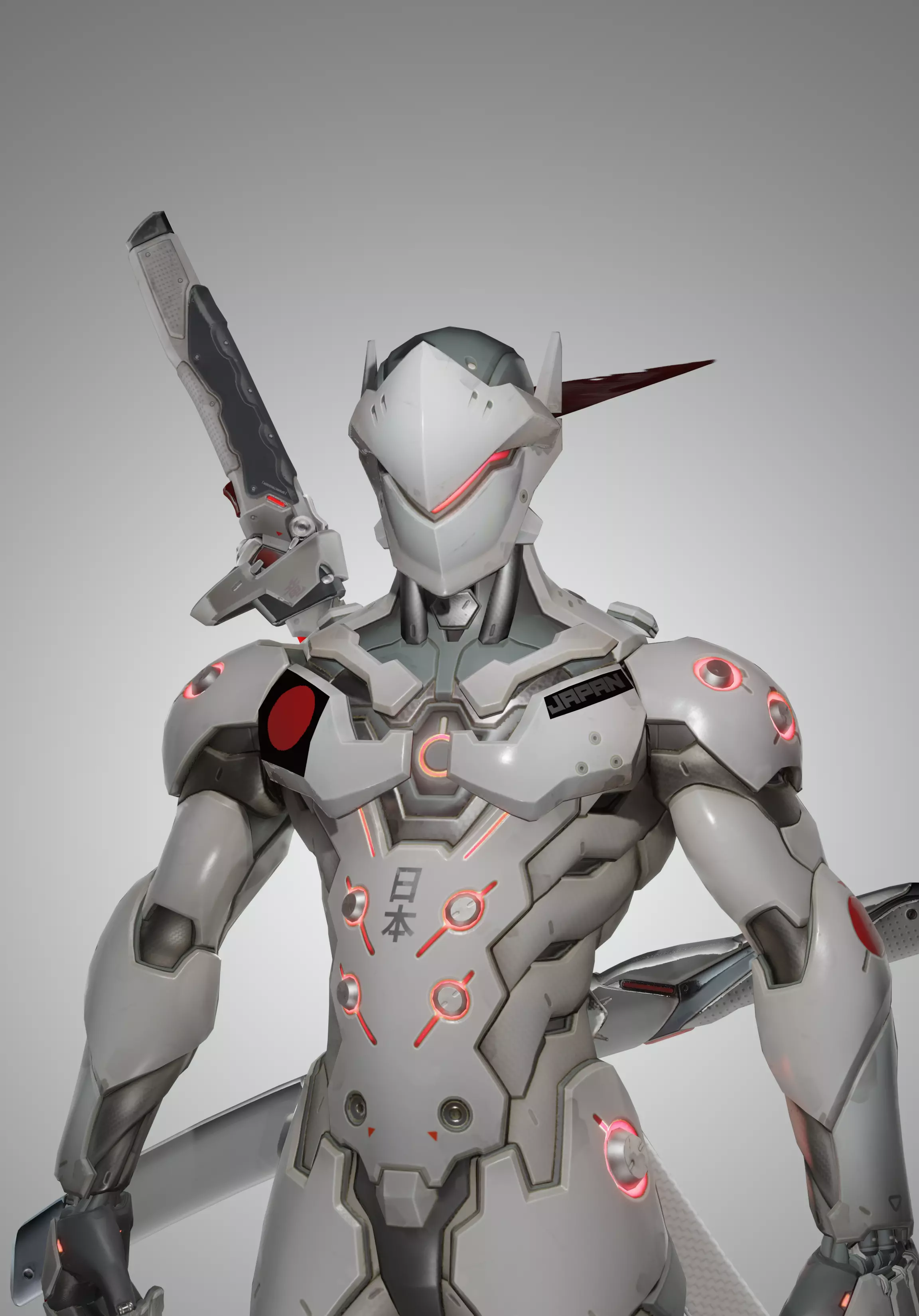 Nihon Genji 3D Overwatch Low-poly 3D model_0