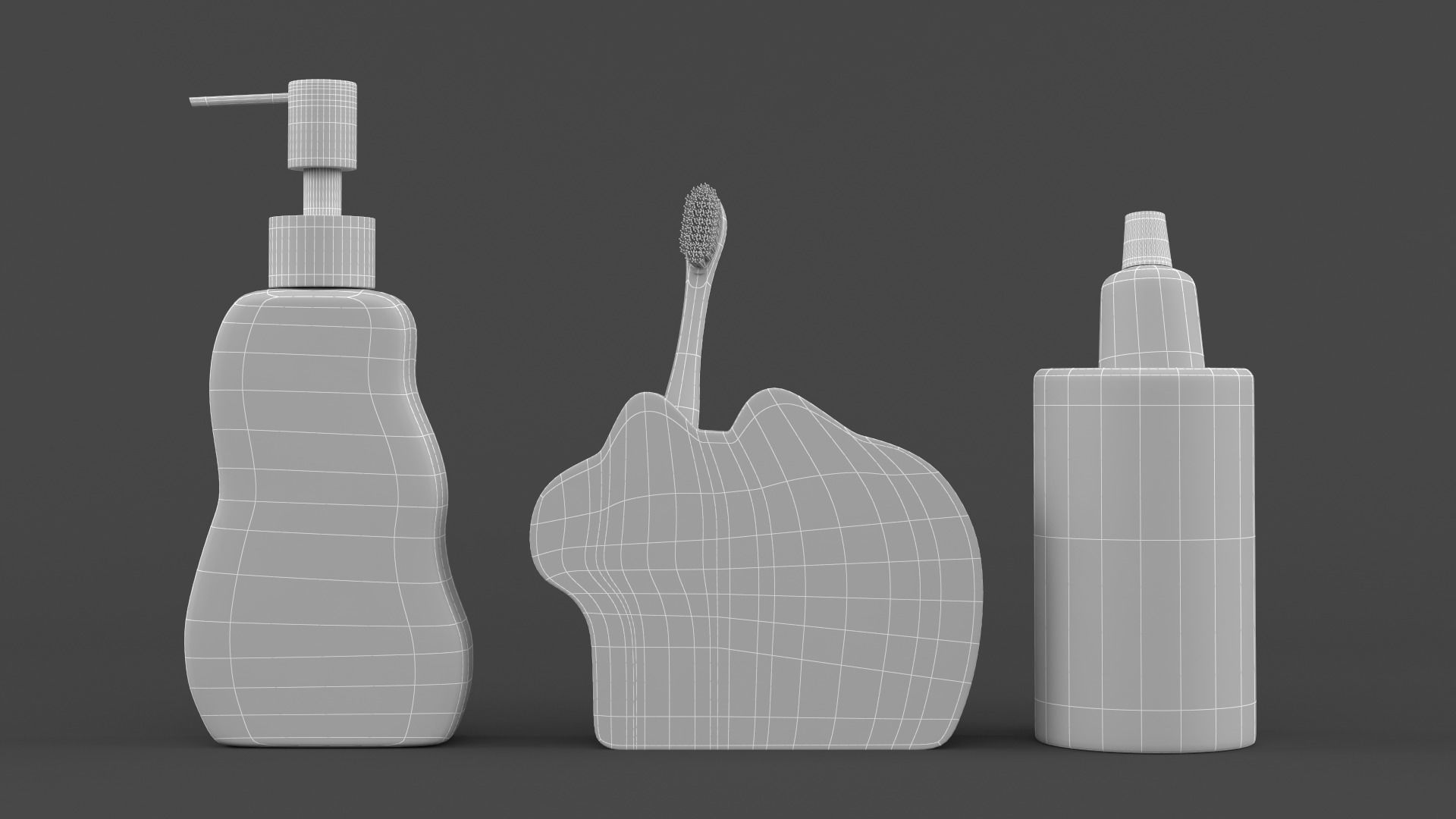 Bathroom Accessories 3D model_7