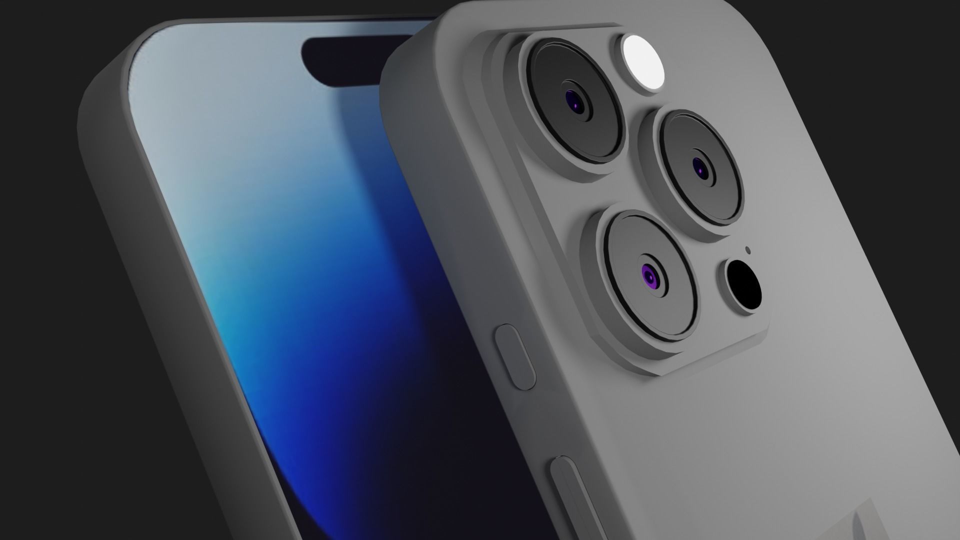 Iphone 15 Low-poly 3D model_1