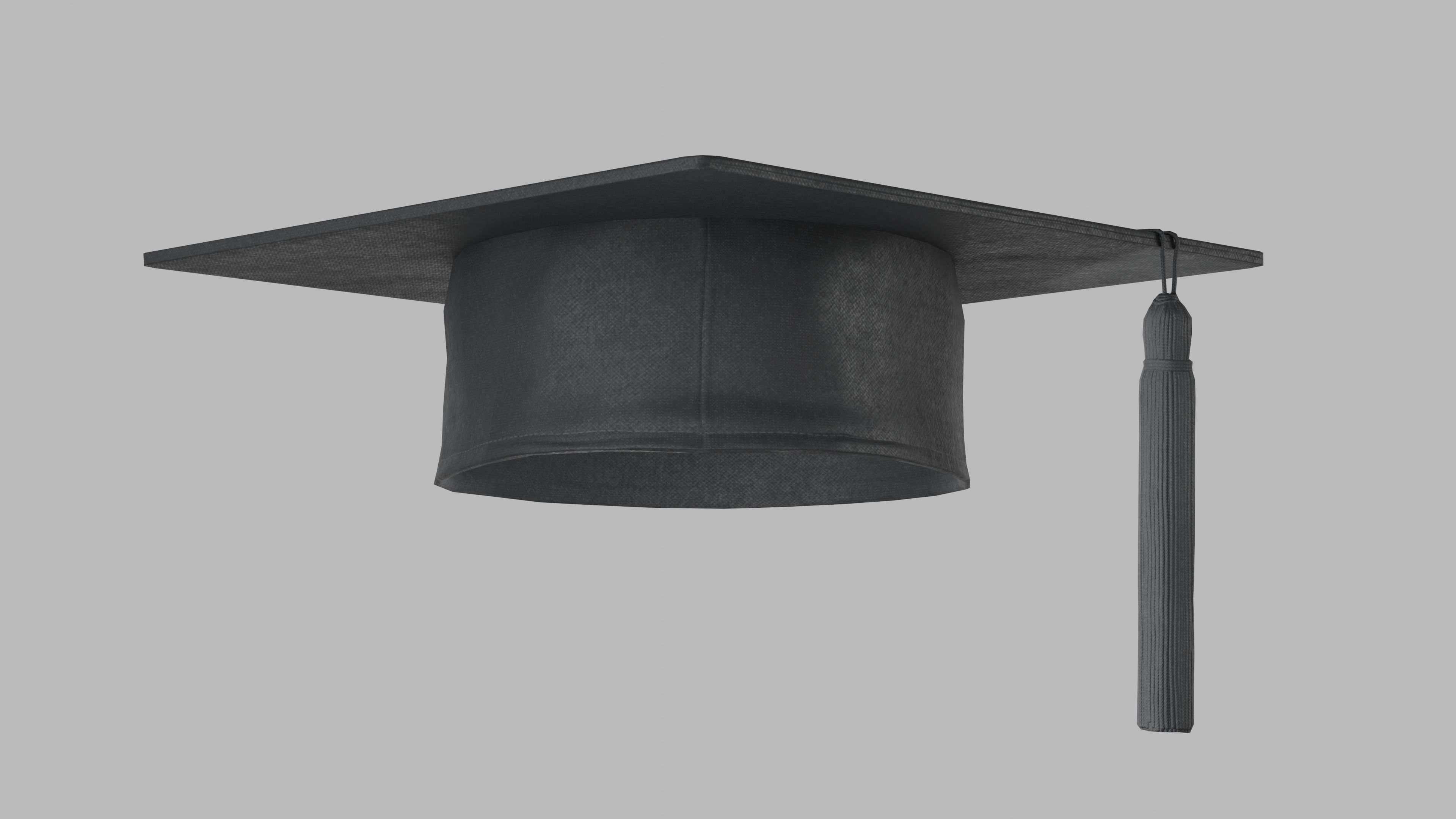 Academic Hat Free low-poly 3D model_2