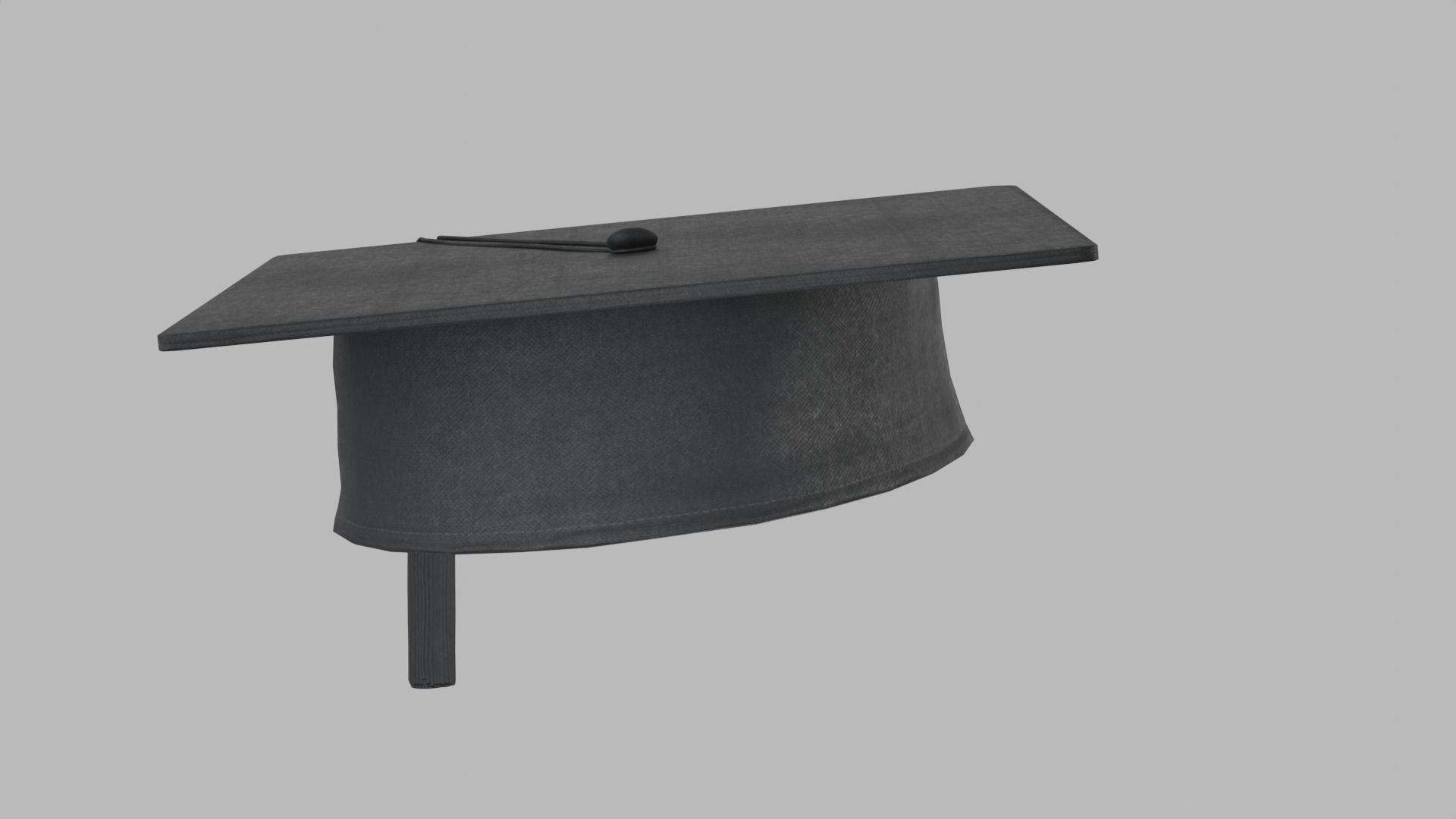 Academic Hat Free low-poly 3D model_7