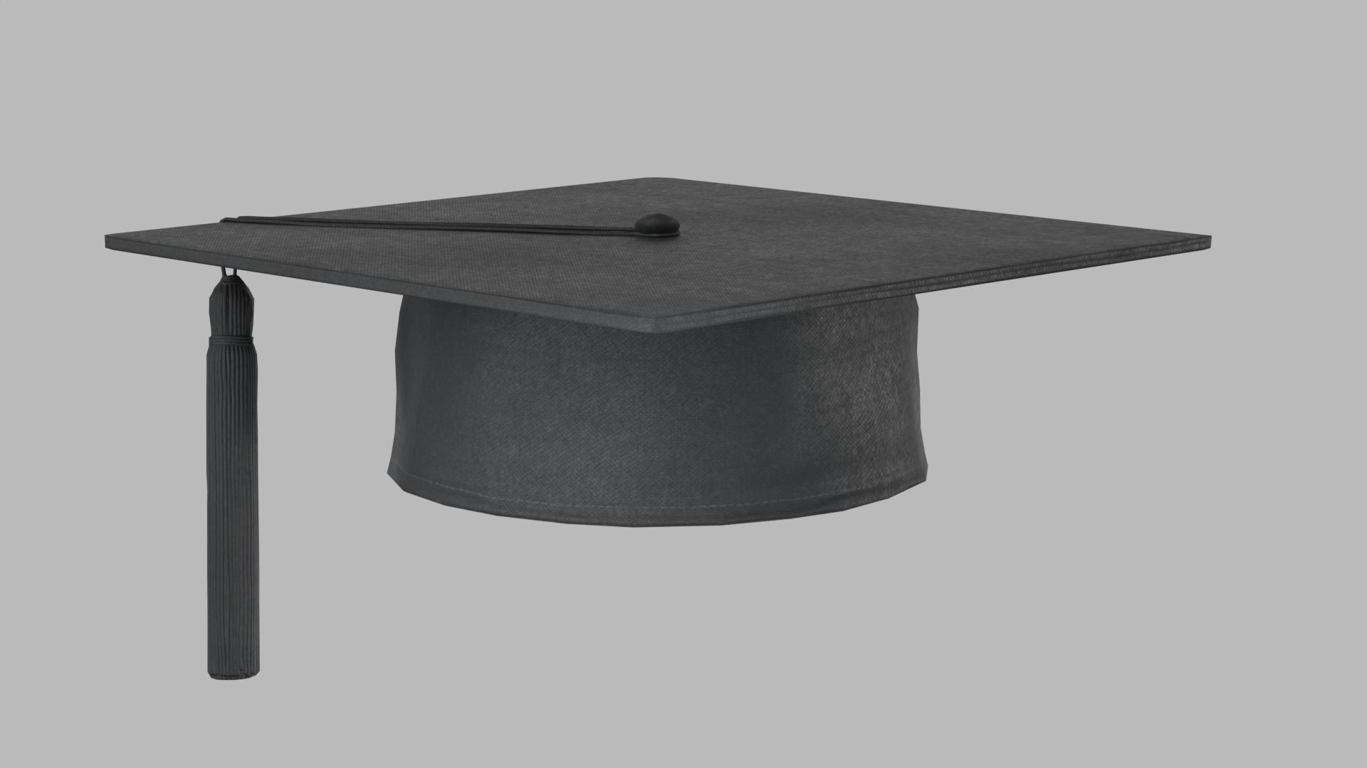 Academic Hat Free low-poly 3D model_6