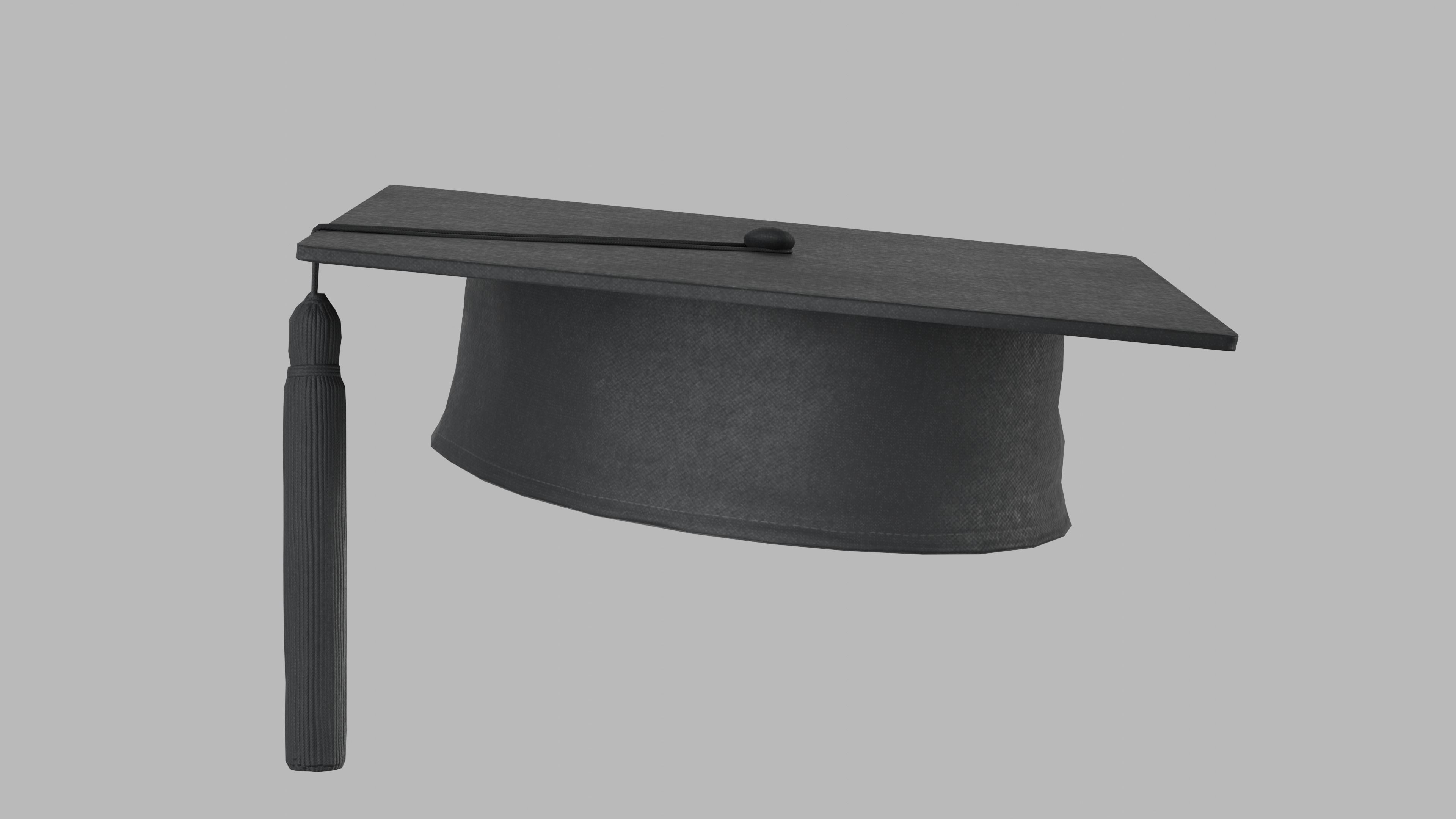 Academic Hat Free low-poly 3D model_5