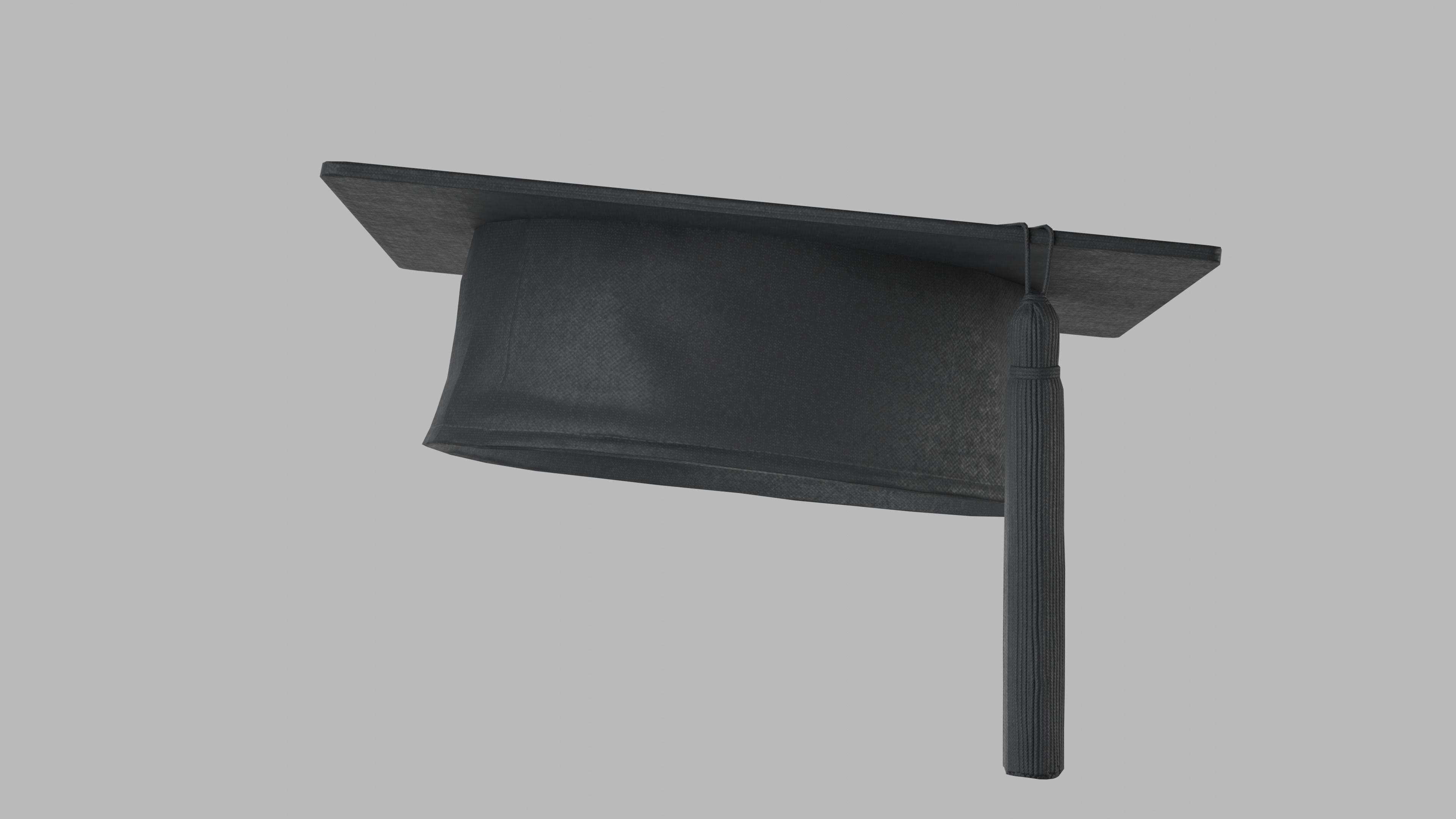Academic Hat Free low-poly 3D model_3