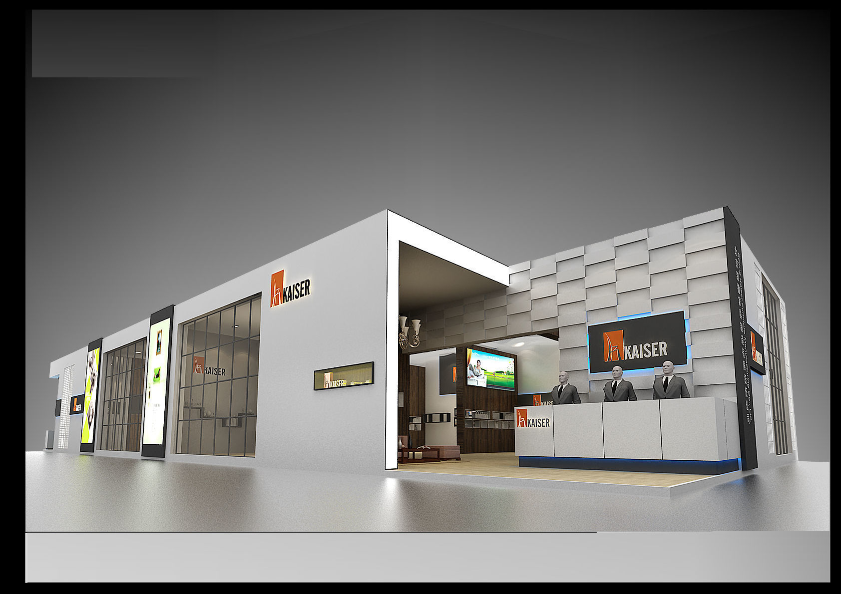 Exhibition - Area - 12X30-3DMAX2009-05 3D model_1