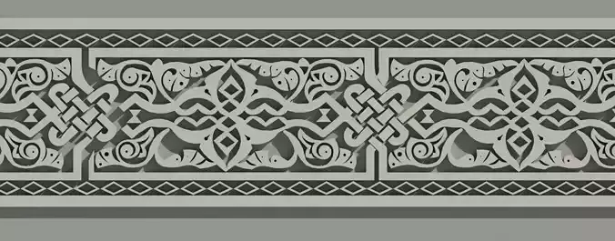 Disney inspired Restaurant Marrakesh Revit 3D Macron Pattern