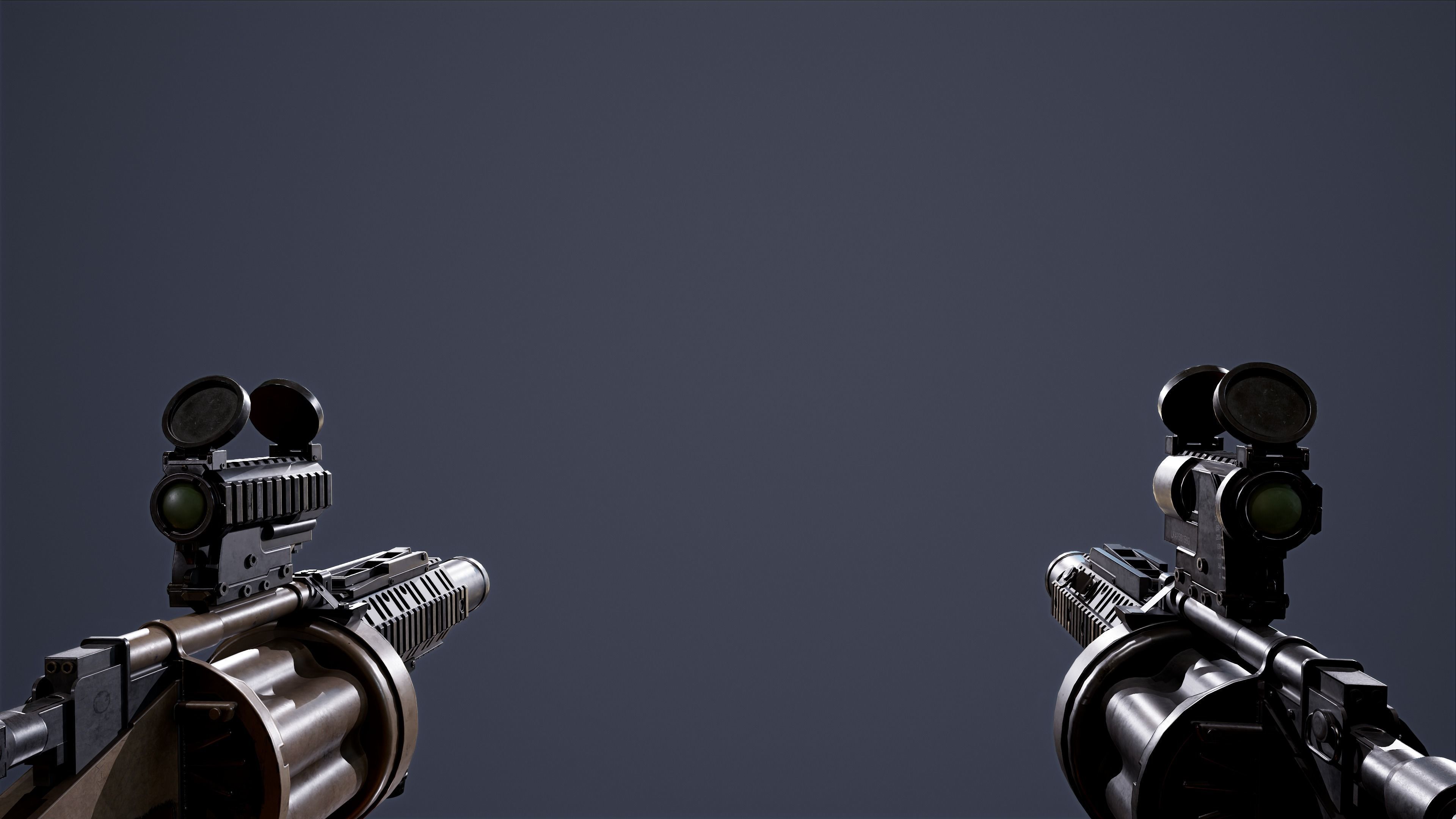 M32 MGL Low-poly 3D model_3