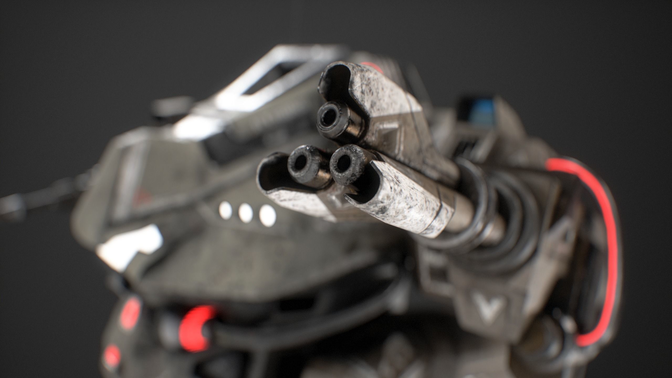 Low Poly Robot Rhino  Low-poly 3D model_5