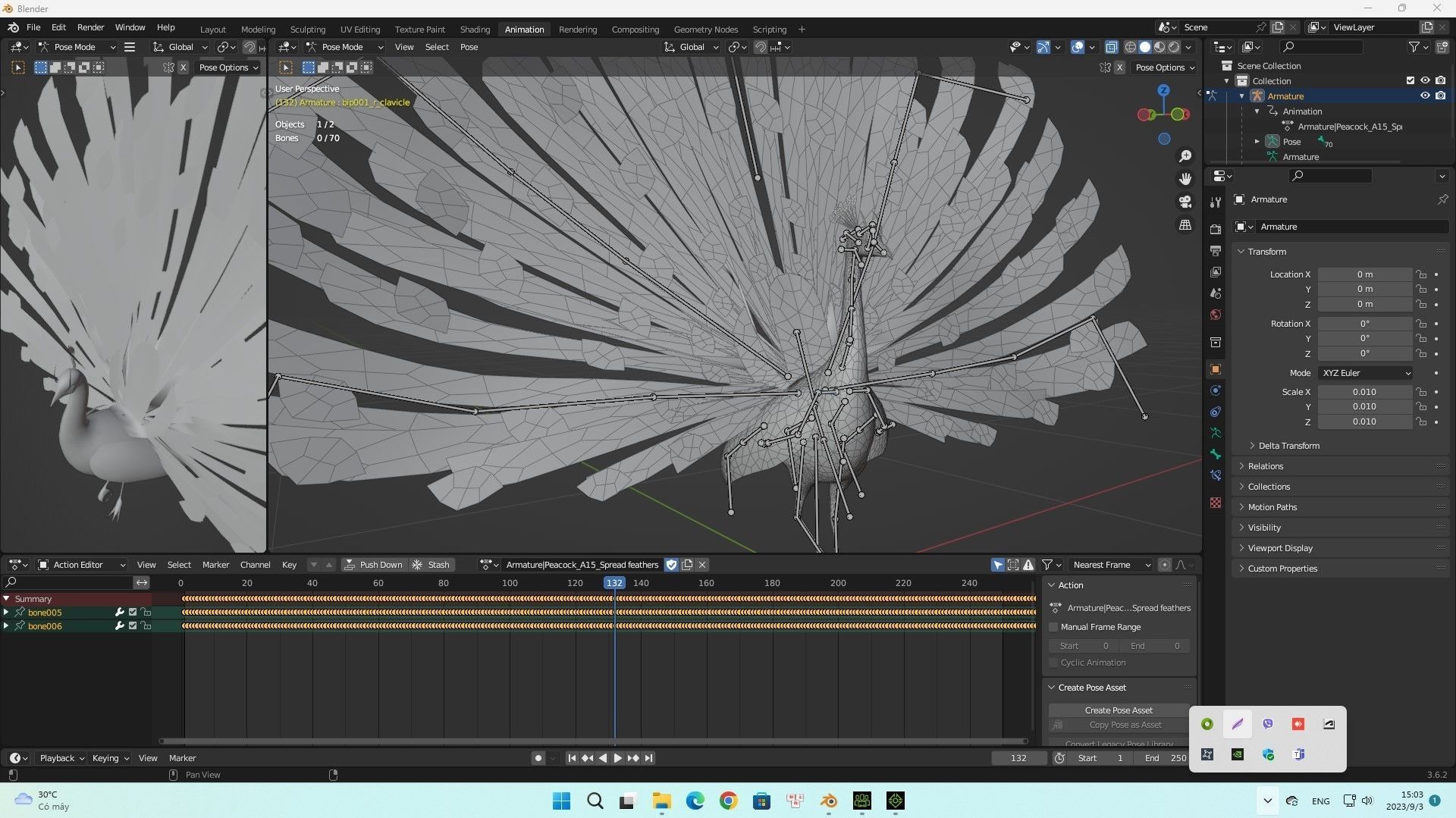 Peacock A3 3D model_13