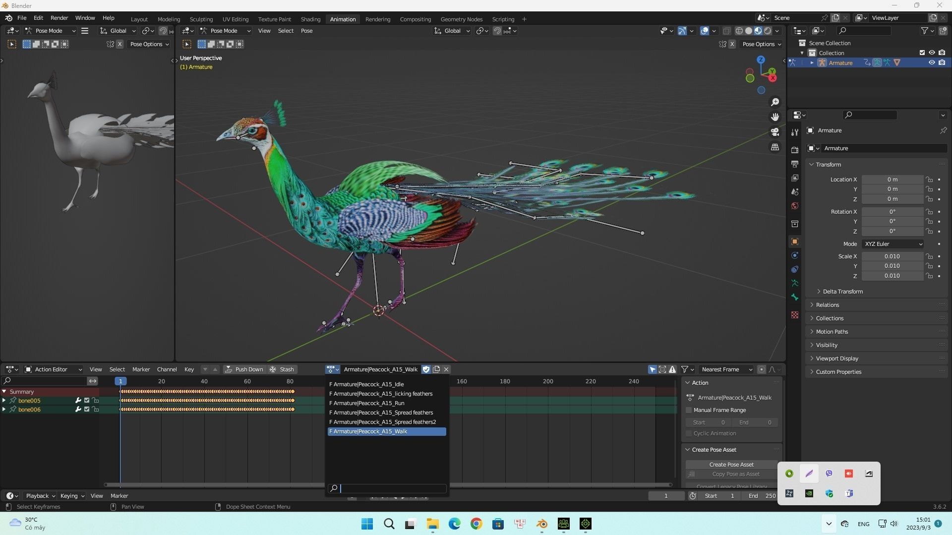 Peacock A3 3D model_10