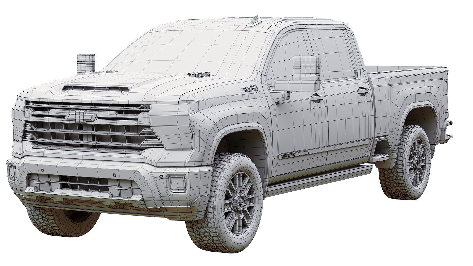 Chevrolet Silverado 2500HD High Country 2023 3D model_9