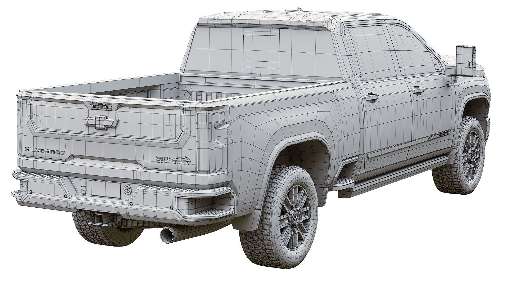 Chevrolet Silverado 2500HD High Country 2023 3D model_10