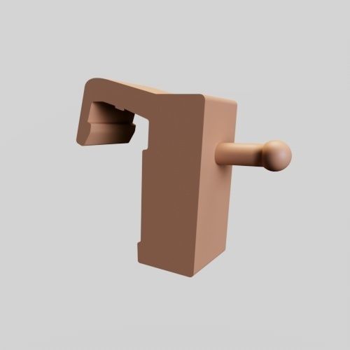 Castle flag holder for Playmobil 3D print model_1