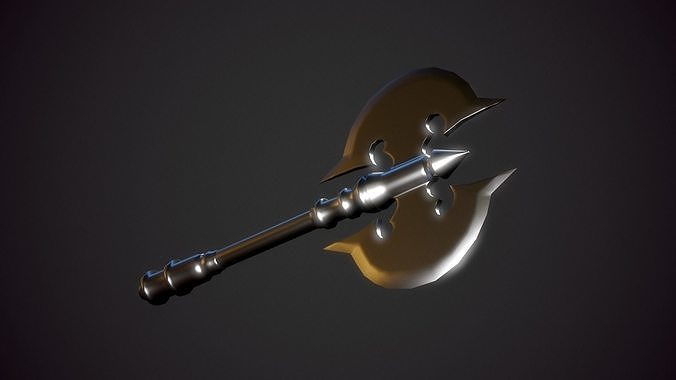 Axe Low Poly Free Free low-poly 3D model