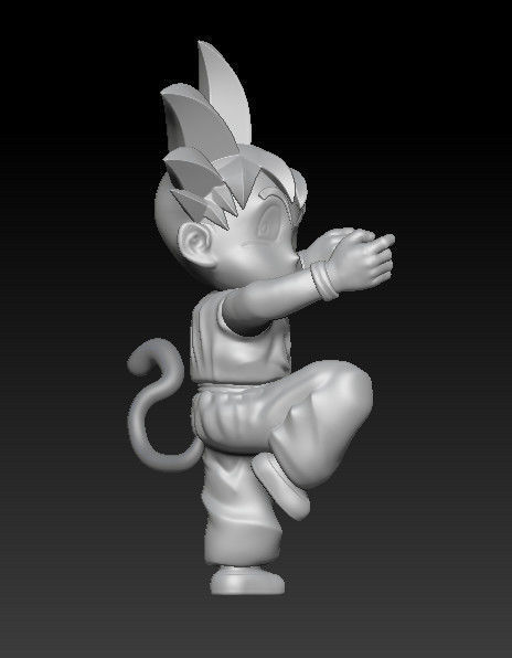 DragonBall - Goku kid cover 3D print model_2