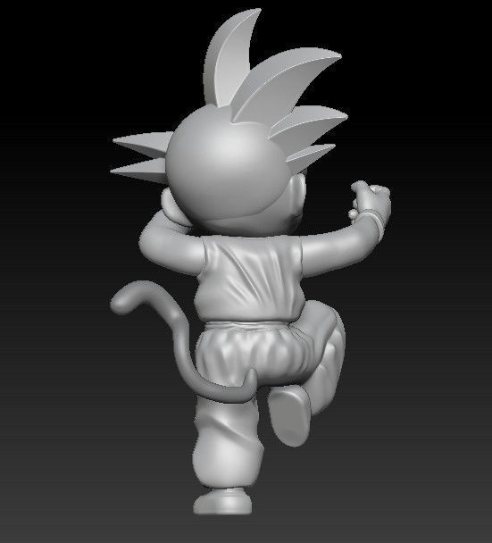 DragonBall - Goku kid cover 3D print model_4