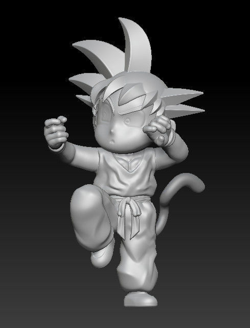 DragonBall - Goku kid cover 3D print model_1