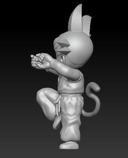 DragonBall - Goku kid cover 3D print model_3