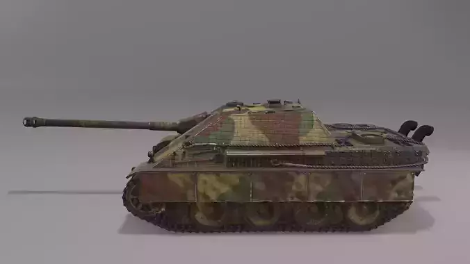 Jagdpanther G1 Tank Destroyer  Low-poly 3D model