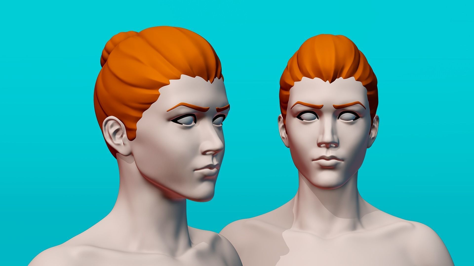 Female Anatomy Basemesh 3D model_3