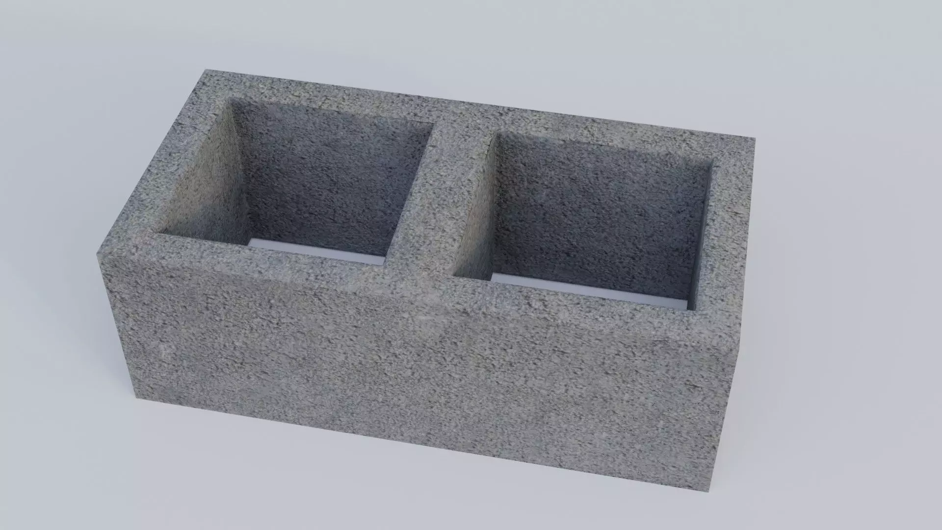 Concrate Block Low-poly 3D model