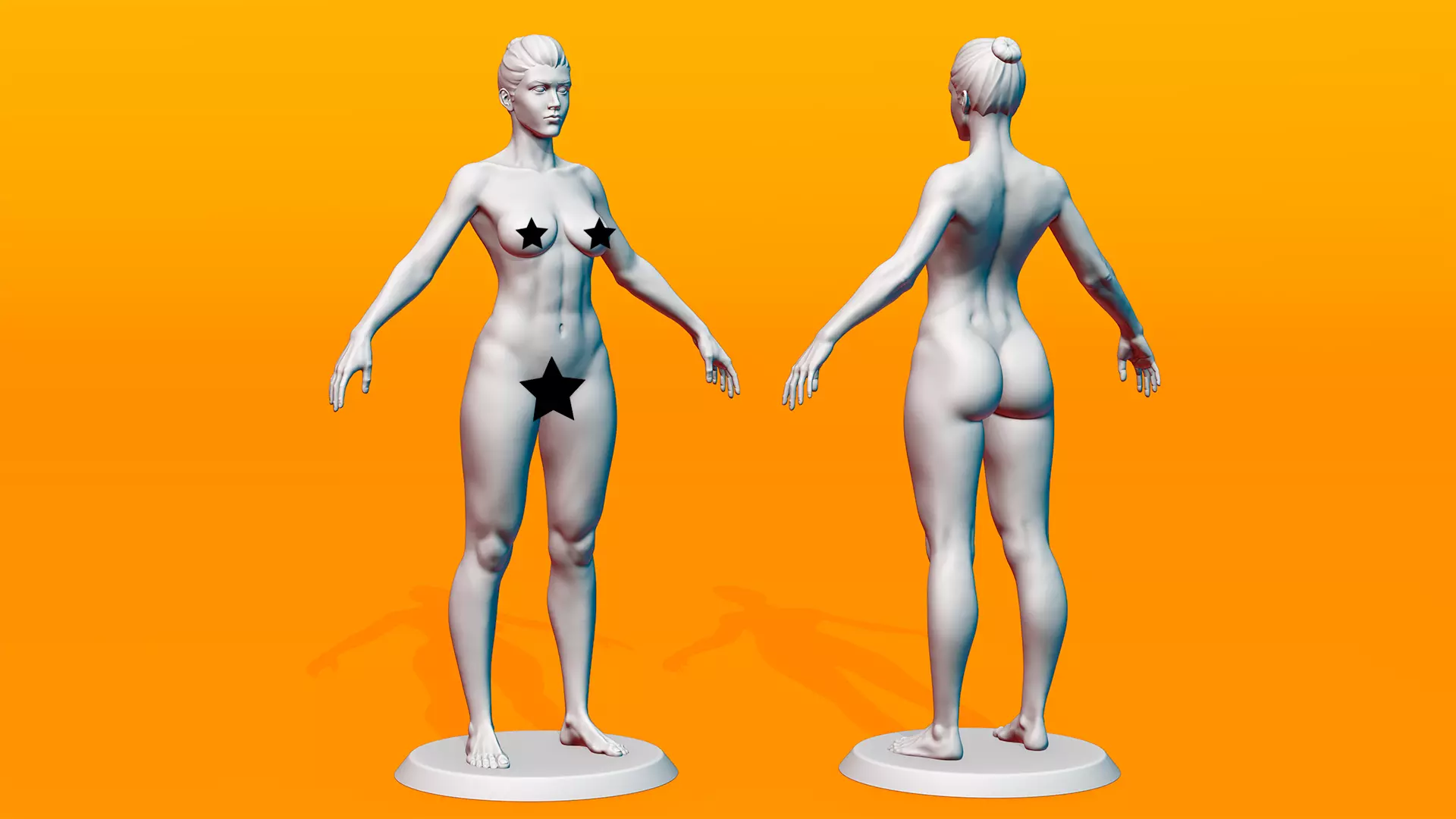 Female Anatomy Figurine 3D print model