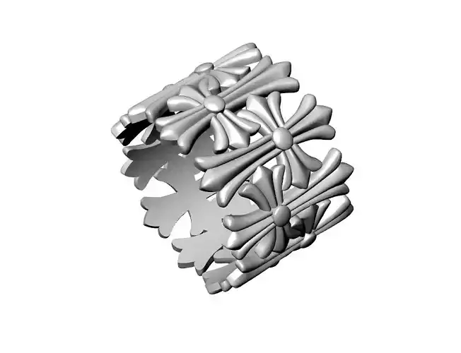 Chrome hearts ring 3D print model