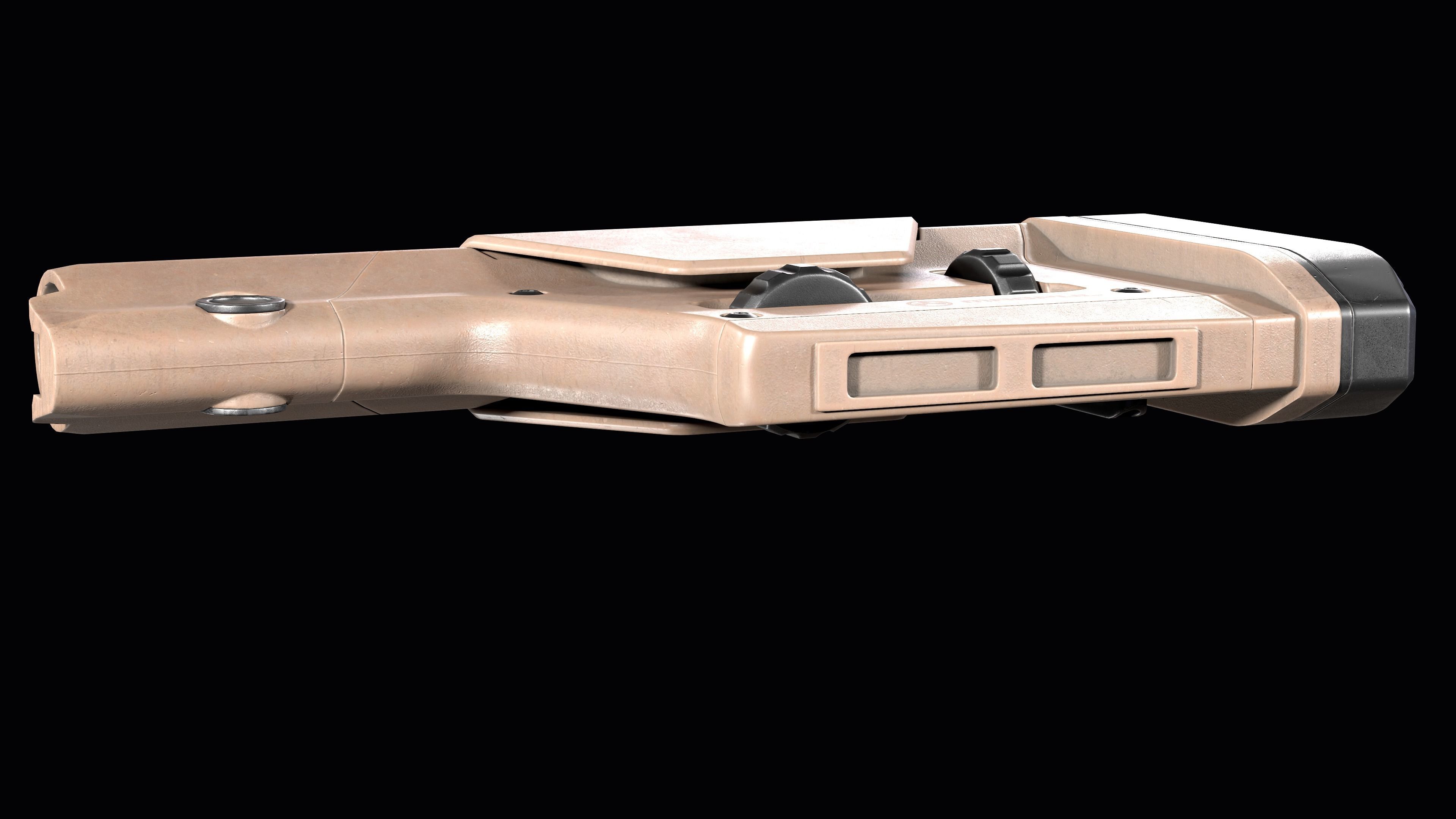 AR 15 stock Magpul PRS GEN3 Low-poly 3D model_13