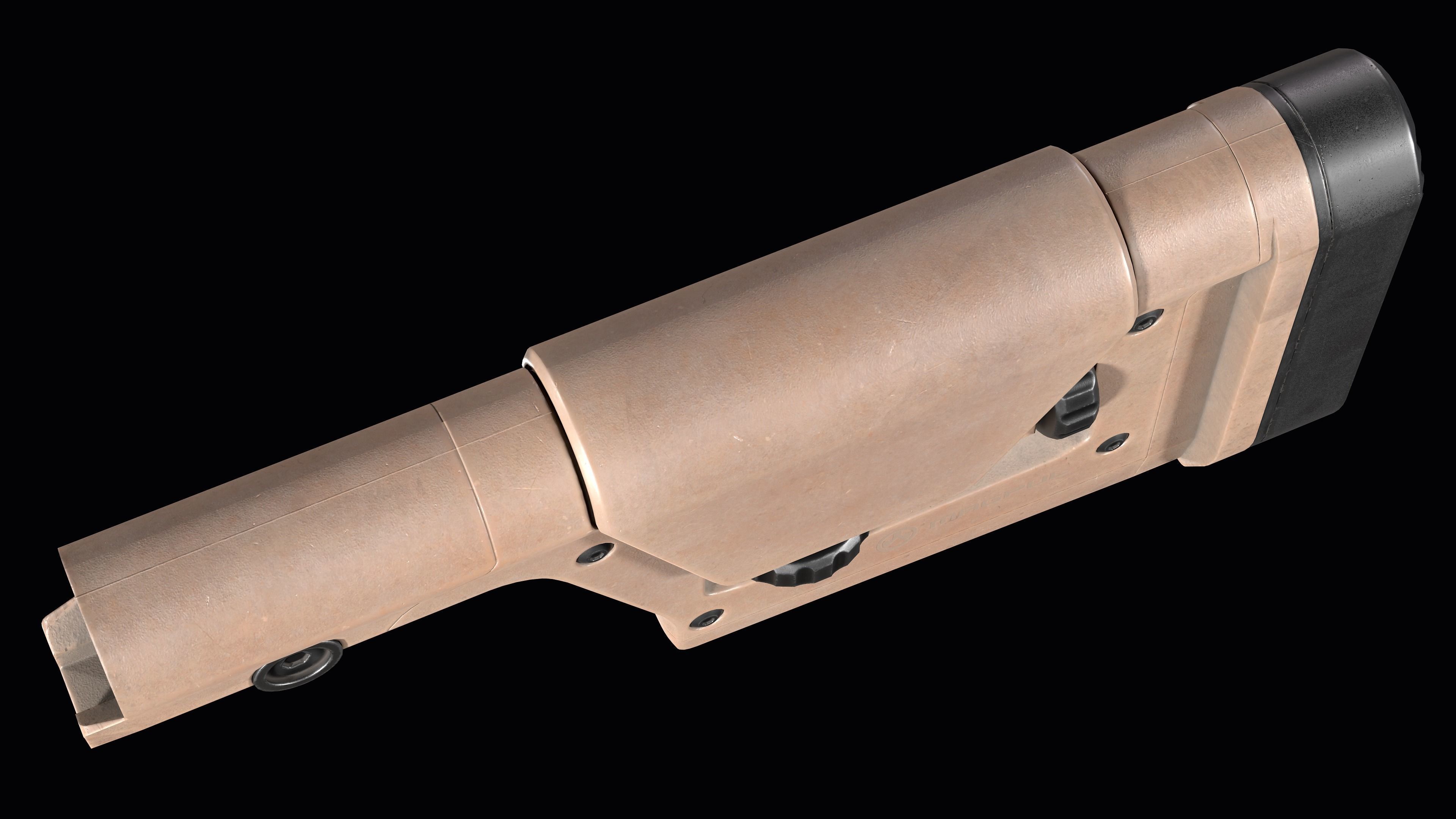 AR 15 stock Magpul PRS GEN3 Low-poly 3D model_11