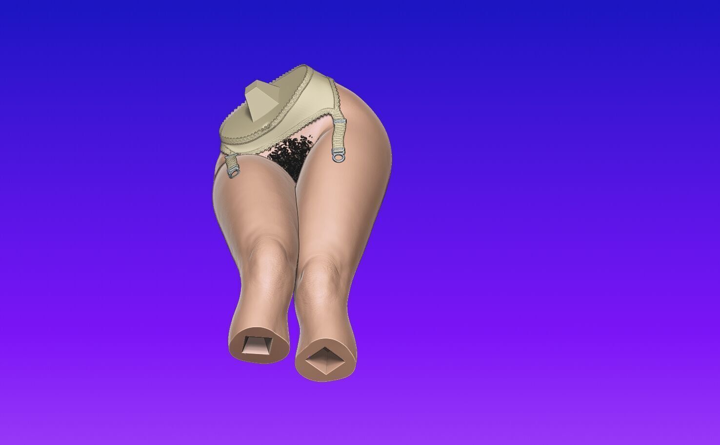 Lady Dimitrescu sexy pose undressing 3D print model_33