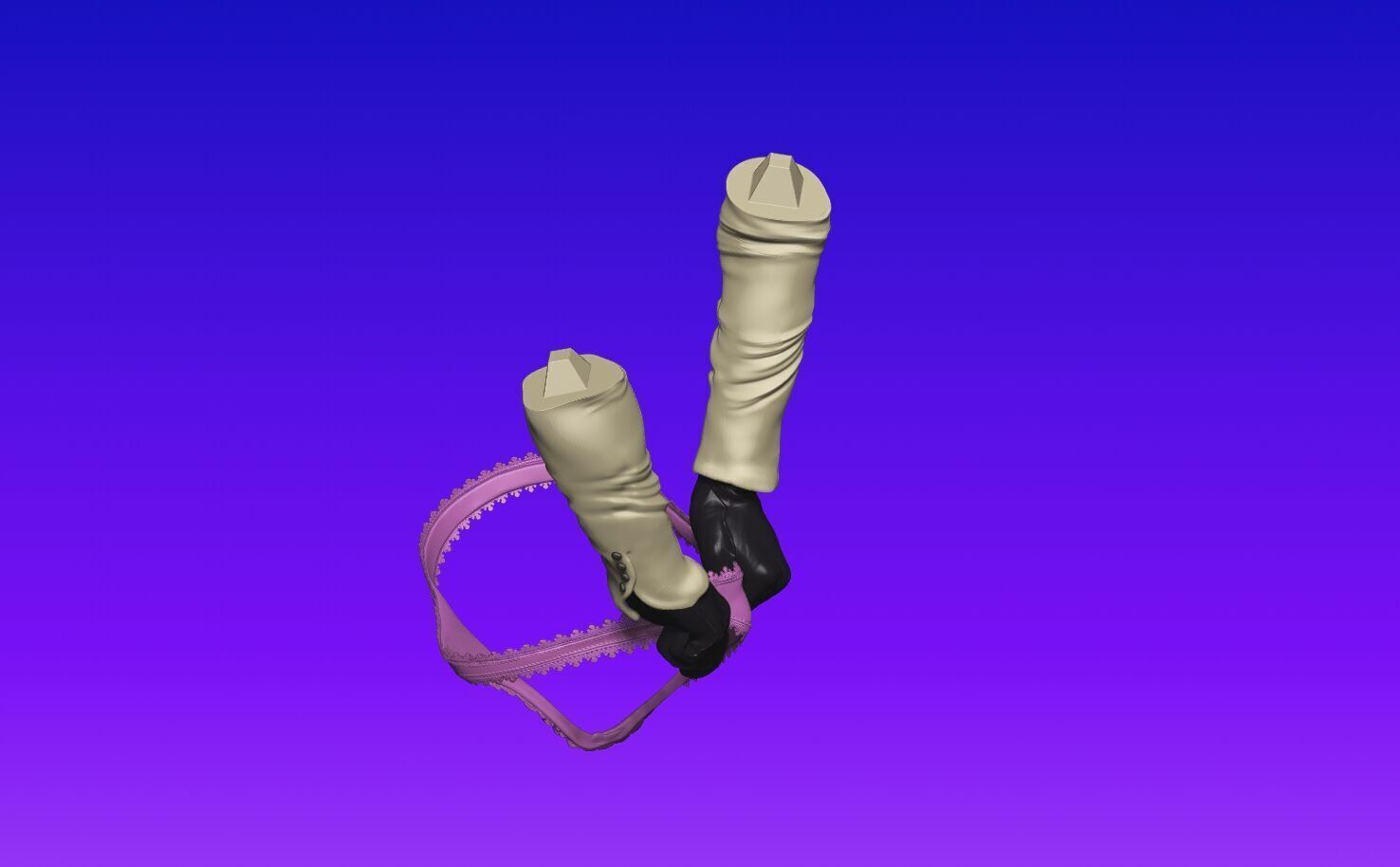 Lady Dimitrescu sexy pose undressing 3D print model_31