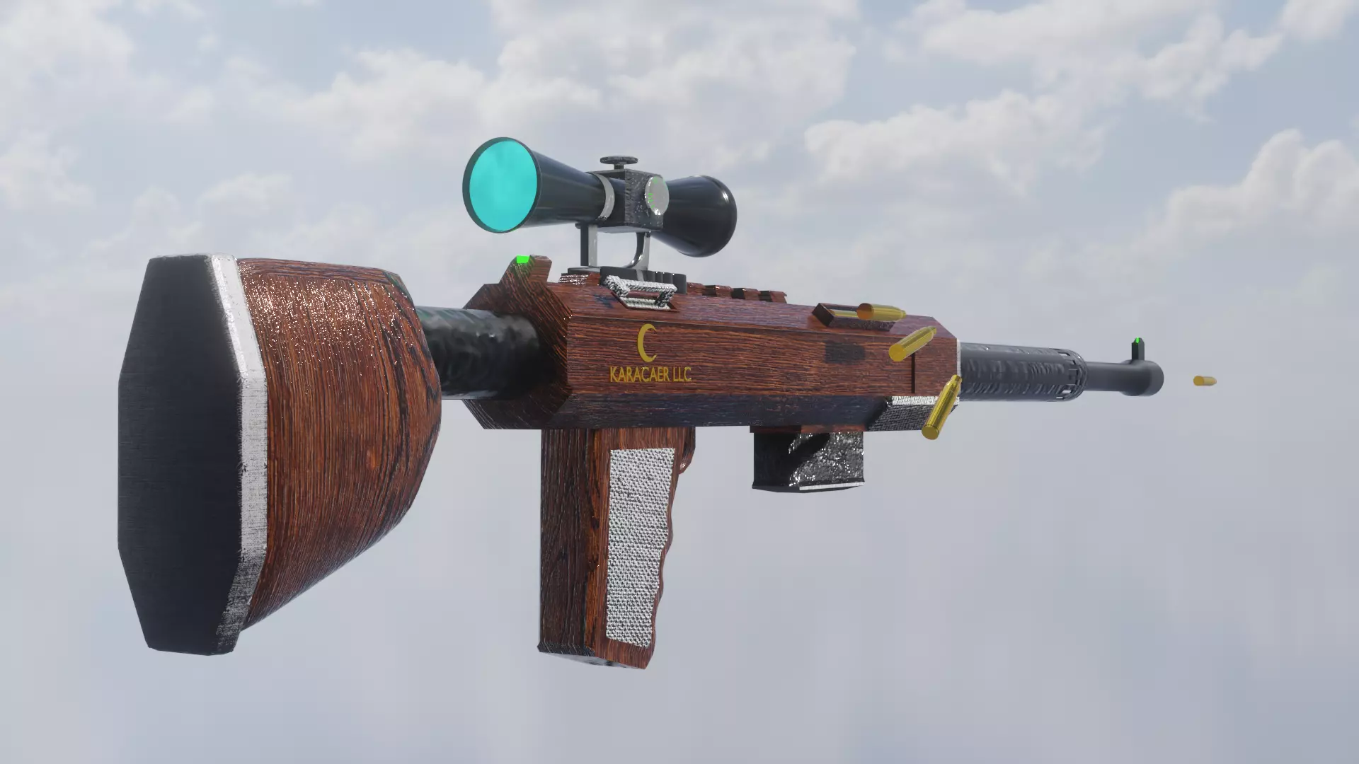 sniper rifle 3D model_0